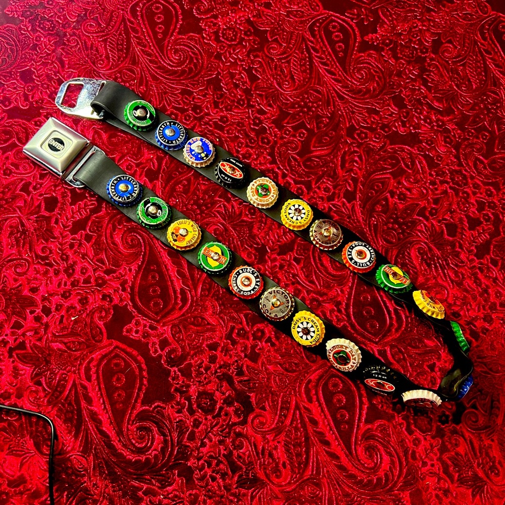 Custom vintage coke bottle belt size 37 1/2